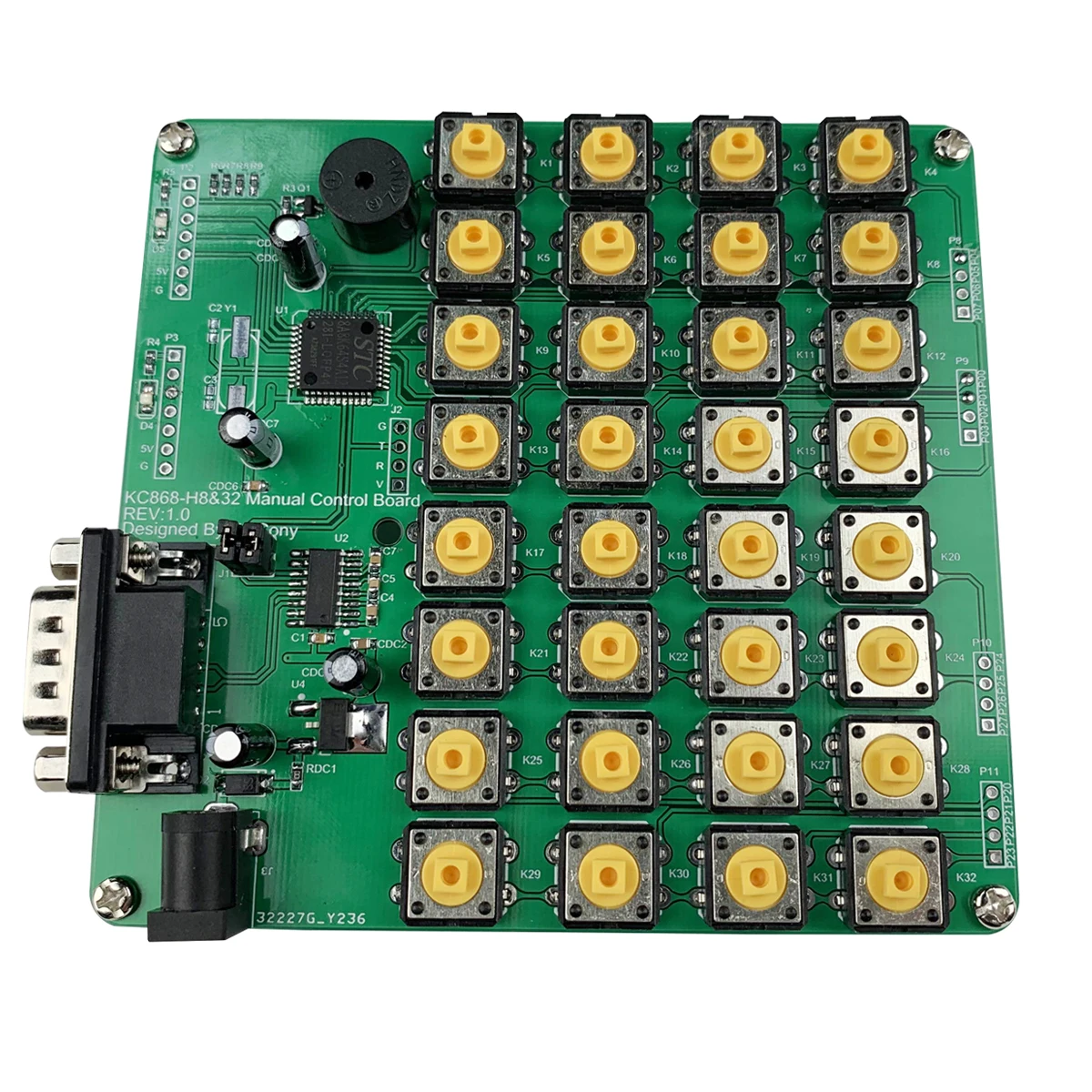 32 кнопки ручного управления RS232 клавиатура для KC868-H8 Ethernet переключатель доска веб-реле управления Лер Diy 433 м Пульт дистанционного управления