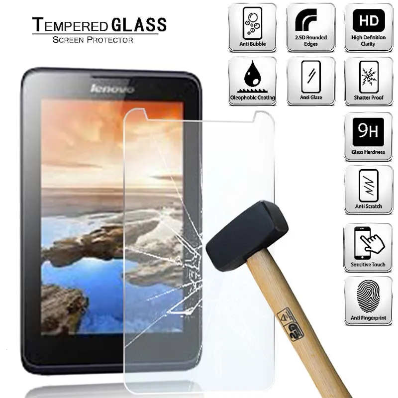

Tablet Tempered Glass Screen Protector Cover for Lenovo Tab A7-50 A3500 7.0 Incn Tablet Explosion-Proof Tempered Film