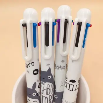 

1 PCS Totoro 6 colors Ballpoint Pen Cartoon animal ball pen School Office writing Supplies Stationery Gift