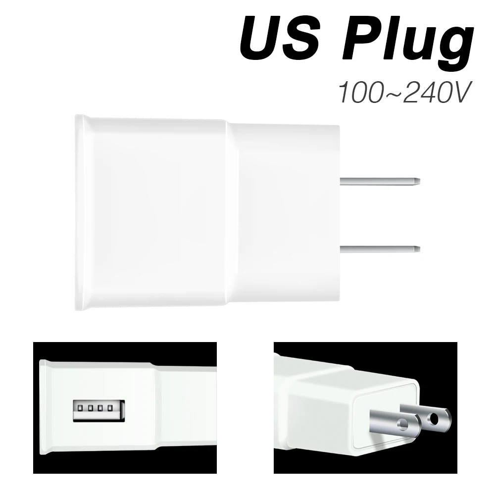 US Plug EU Plug USB 5V LED Strip lamp 2835 SMD US Plug LED Night light Tape Ribbon 1M 2M 3M 4M 5M Waterproof TV Backlight Bias lighting - Испускаемый цвет: US Plug