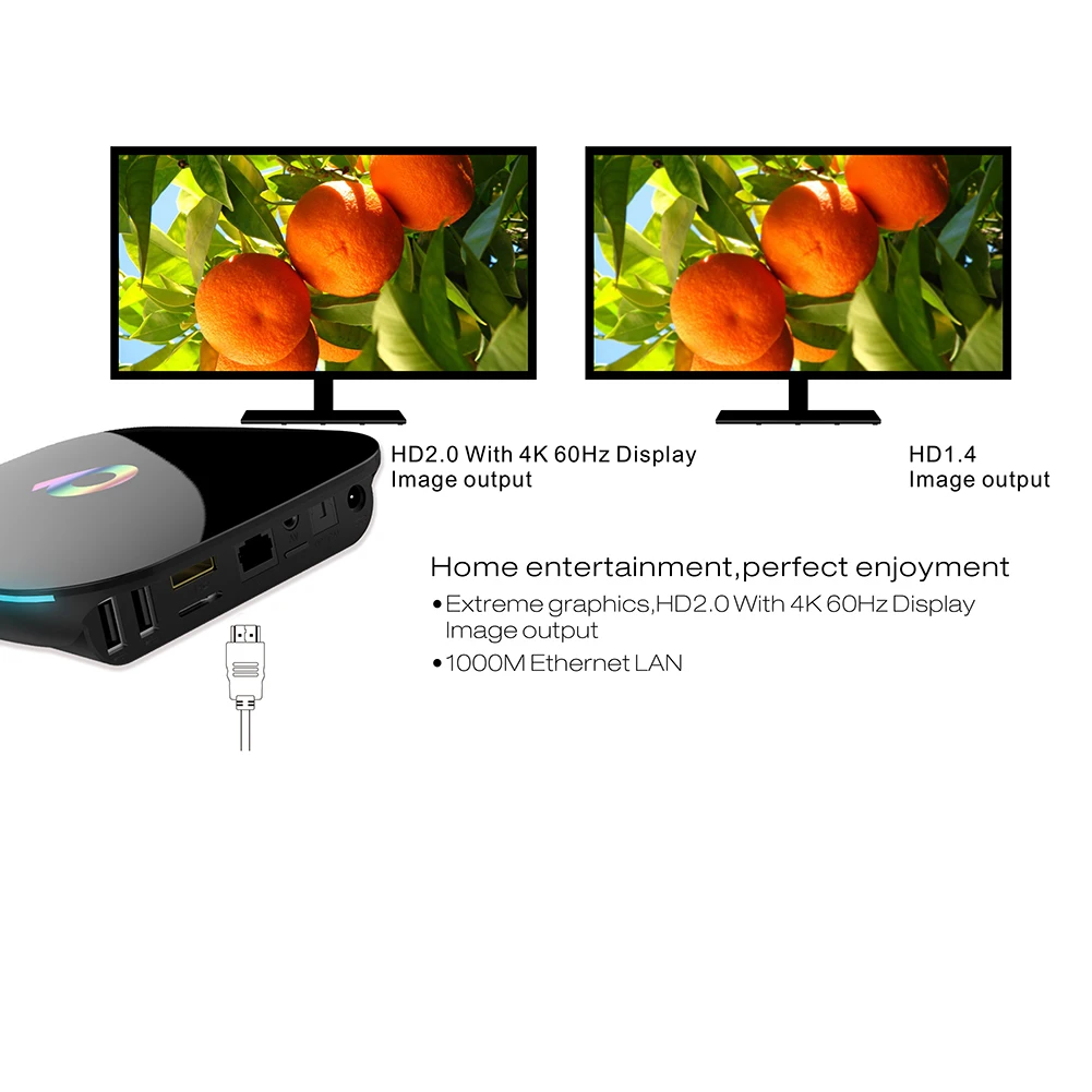 Оригинальная ТВ-приставка QBOX Android Smart tv BOX 1 ГБ 8 ГБ HD 1080P M8S сетевая приставка-приставка для проигрывателя
