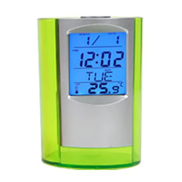 JIXIAO Clock Transparent Desk Table Clock Pen Container Alarm Small Gifts Home Decoration Desk Table Digital Clock JIXIAO Clock Transparent Desk Table Clock Pen Container Alarm Small Gifts Home Decoration Desk Table Digital Clock