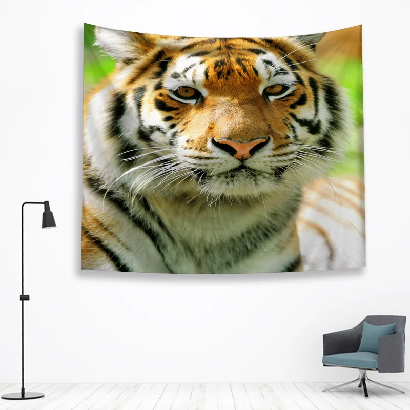 Тигр стены Ttapestry висячие украшения богемный пляжный коврик фермерский дом Декор общежития Мандала гобелены колдовство хиппи