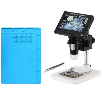 

1000X USB Digital Electronic Microscope 4.3 inch LCD Display VGA Microscope with 8 LED for PCB Motherboard Repairing