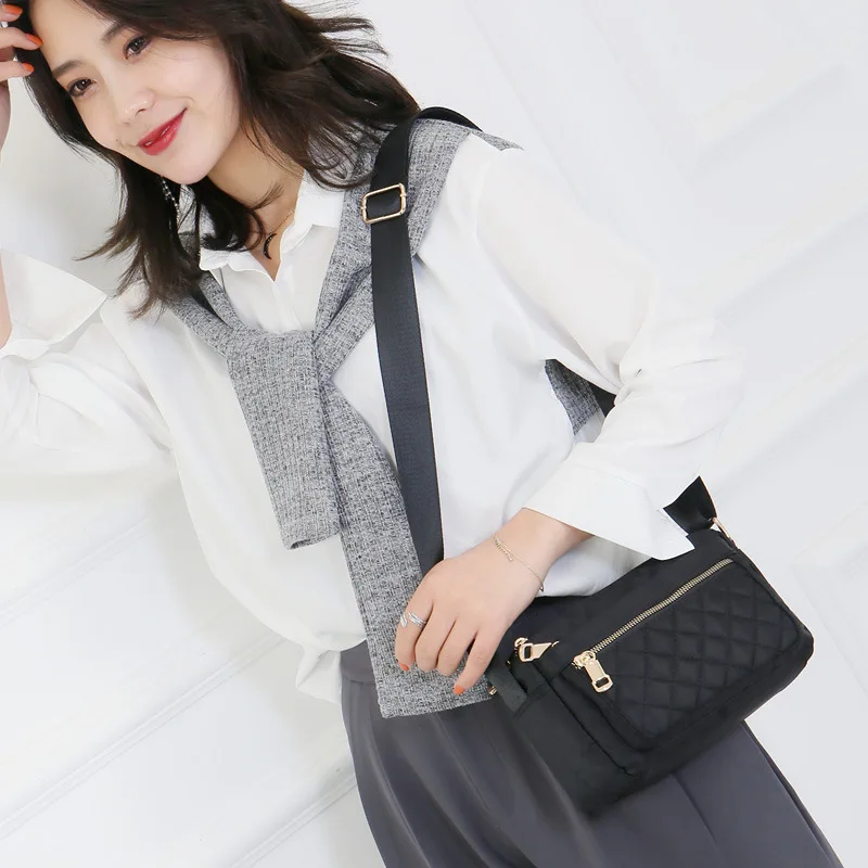 

2019 Autumn And Winter New Style Rhombus Spiraea Shoulder Bag Fashion Casual Lightweight Shoulder Bag Fashion WOMEN'S Bag Korean