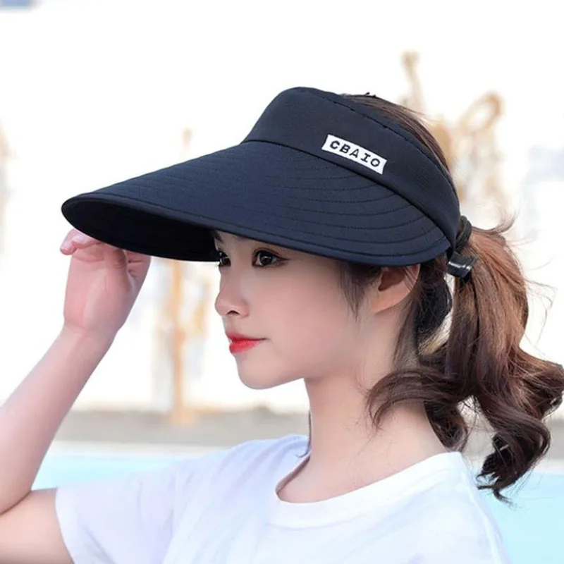 SEFIRST Cappelli da Sole, Cappello Parasole di Paglia da Donna, UPF 50+, Cappello Tesa Larga da Sole Estate, Pieghevole Cappello da Spiaggia per l'Estate Viaggio e la Spiaggia Vacanze, Cachi
