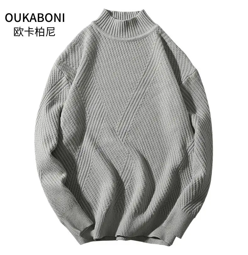 Autumn winter Men sweater solid Color Casual Slim Fit Knitting Turtleneck Sweater Men Slim Fit Knitted Pulloves Male Tops Autumn winter Men sweater solid Color Casual Slim Fit Knitting Turtleneck Sweater Men Slim Fit Knitted Pulloves Male Tops