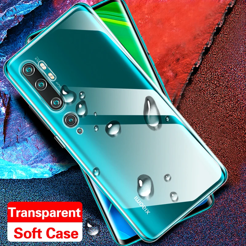

For Xiaomi Mi Note 10 Case Transparent Soft Silicone TPU Case Back Cover For Xiaomi Mi Note 10 Pro Mi CC9 Pro Phone Case