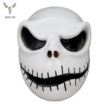 

Waylike The Nightmare Before Christmas Jack Skellington Cosplay Mask Full Head Masks Latex Carnival XMAS Party Mask