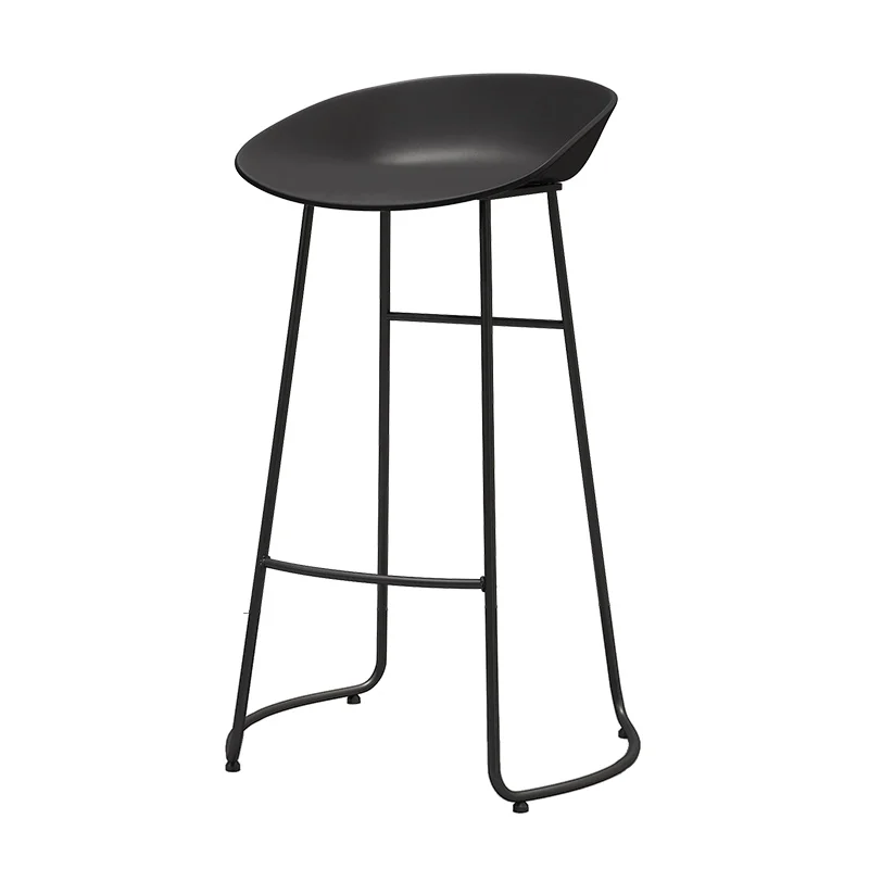 Light Luxury Nordic Simple Bar Iron Chair Stool Leisure Coffee Shop Front Desk High Designer's |