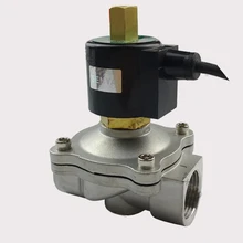 " NPT DN50 DC24V нержавеющая сталь 304 Электрический электромагнитный клапан нормально открытый водонепроницаемый IP67