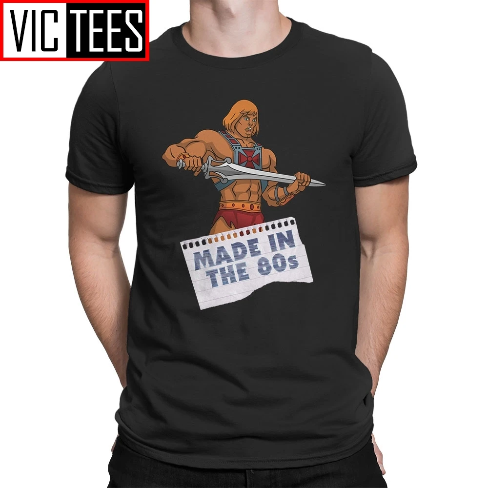 Adult Grey Cartoon TV Show He-Man Masters Universe Battle Cat Crew T-Shirt Tee