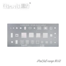 QIANLI iPad full range steel net T0.12 multi-function universal square hole chamfer iPad plant tin bead stencil