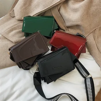 

bag for women Wide shoulder strap small bag women new fashion contrast square bag Joker shoulder Messenger bag