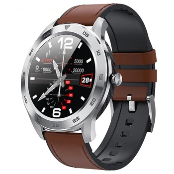 

Sport Smart Watch Men Women Smart Watch Blood Pressure Heart Rate Monitor Waterproof Leather Smartwatch Watch For Android IOS