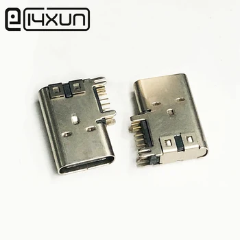 

20pcs Type C 14P Plug USB 3.1 Female 90 degree Vertical Type-c Connector Board Dip Long DIY Repair Parts