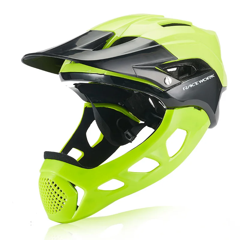 RACEWORK casco de para bicicleta de montaña, accesorio de cara completa DH AM FR para deportes extremos|Cascos| - AliExpress