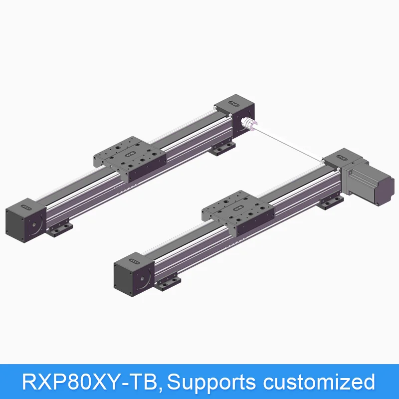High speed silent heavy synchronous belt linear module sliding table CNC worktable for laser cutting