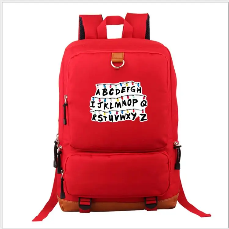 Странные Вещи рюкзак коллаж сумка холст рюкзаки для девочек мальчиков Plecak повседневные сумки унисекс Mochilas Bagpack