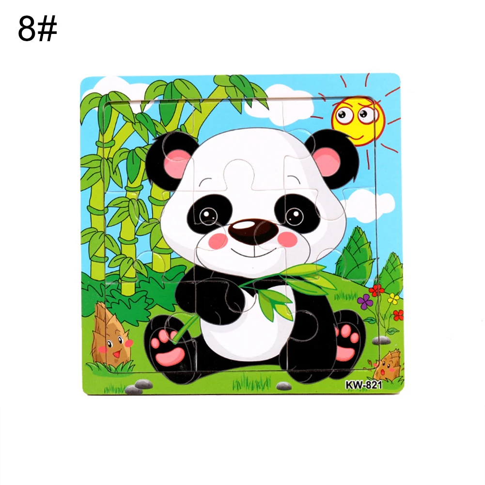 US $0 54 OFF 9 36Pcs Kartun Hewan Panda Jigsaw Puzzle Papan Anak Awal Pendidikan Hadiah Mainan Baru AliExpress