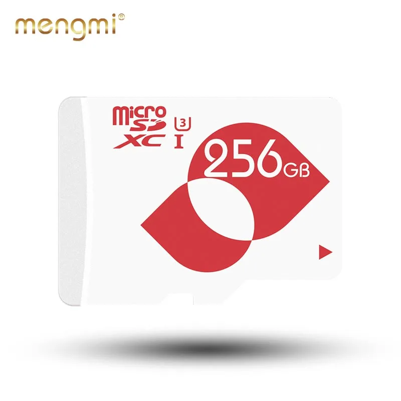 256GB U3 MENGMI 256 Гб карта памяти класс 10 UHS-I(U1)/UHS-I(U3) карта microSDXC с бесплатным адаптером для дрона/приборной камеры - Емкость: 256GB U3
