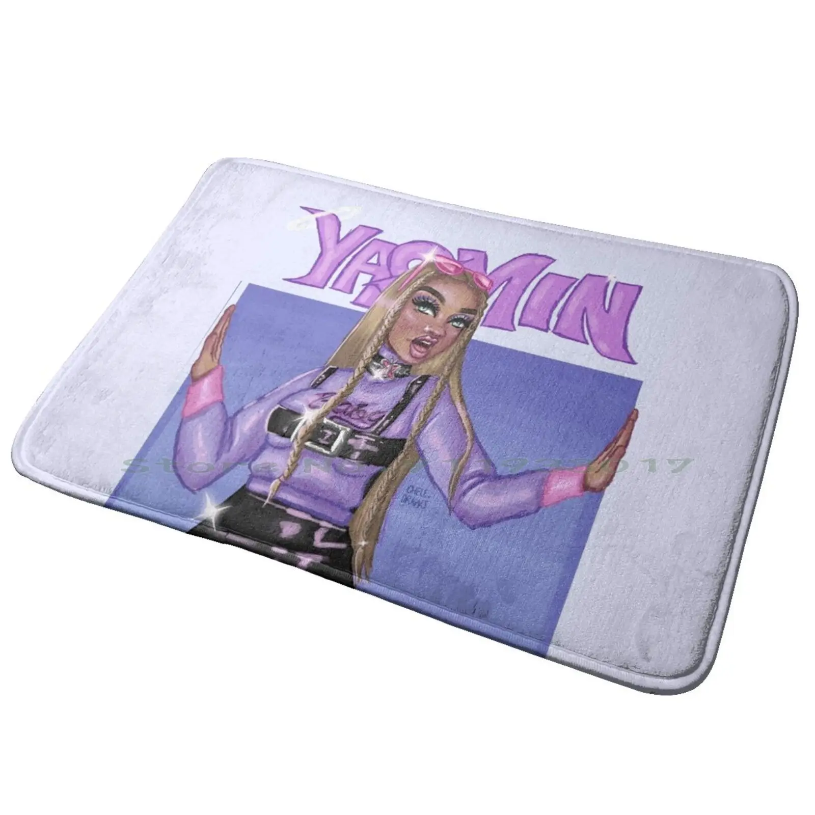 Bratz Yasmin Zerbino D'Ingresso Tappetino Da Bagno Tappeto Rosa Cherry Blossom Rami Divertenti Rosa Cherry Blossom Rami Carino Rosa Ciliegia