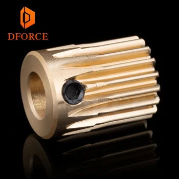 

DFORCE Brass BMG Extruder GAER Pinion Gear 5mm/0.5M 17T for Extruder motor Gaer for Extrusion wheel titan