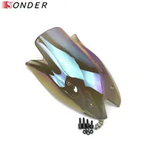 Screen Windshield Windscreen Airflow Wind Shield Deflectors accessories For Kawasaki Z1000 Z 1000 2010 2011 2012 2013 Parts