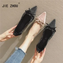 Летние туфли на плоской подошве; женская дышащая обувь из сетчатого материала с кружевом; женские балетки на плоской подошве; удобные водонепроницаемые Мокасины с острым носком; женская обувь на плоской подошве