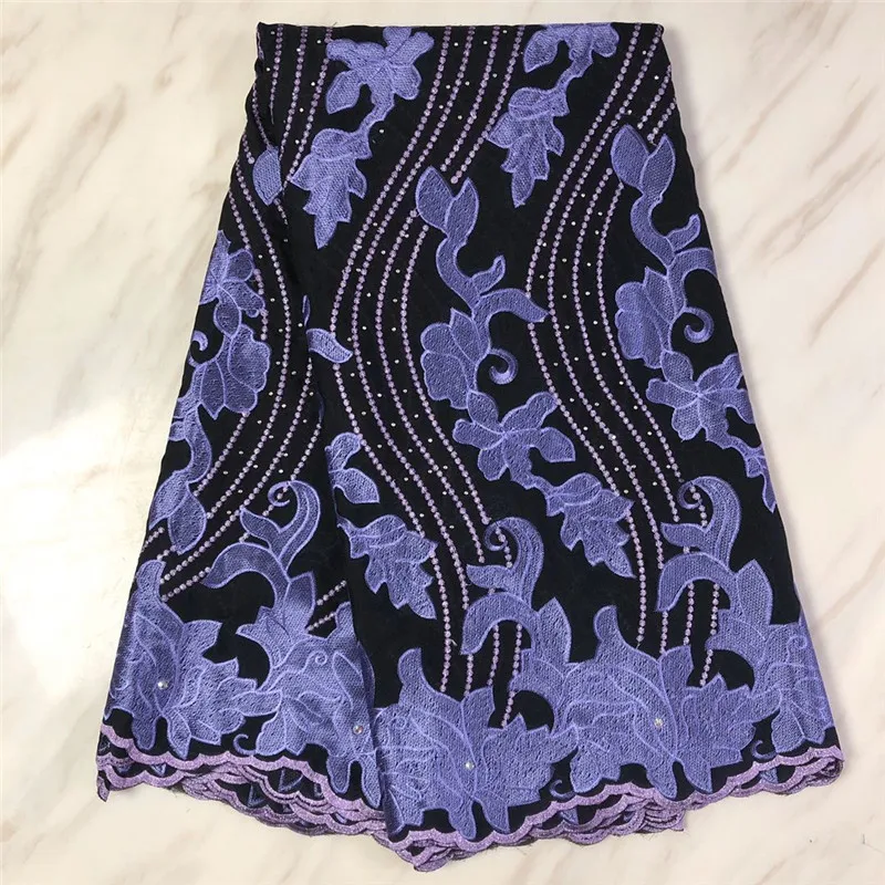 Горячая Распродажа африканская сухая хлопчатобумажная кружевная ткань высокого