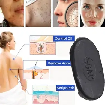 

Active Energy Bactericidal Soap Tourmaline Soap Oil-control Soap Acne Remover Face Treatment Hand Care Healthy Blackhead Bo V5K1