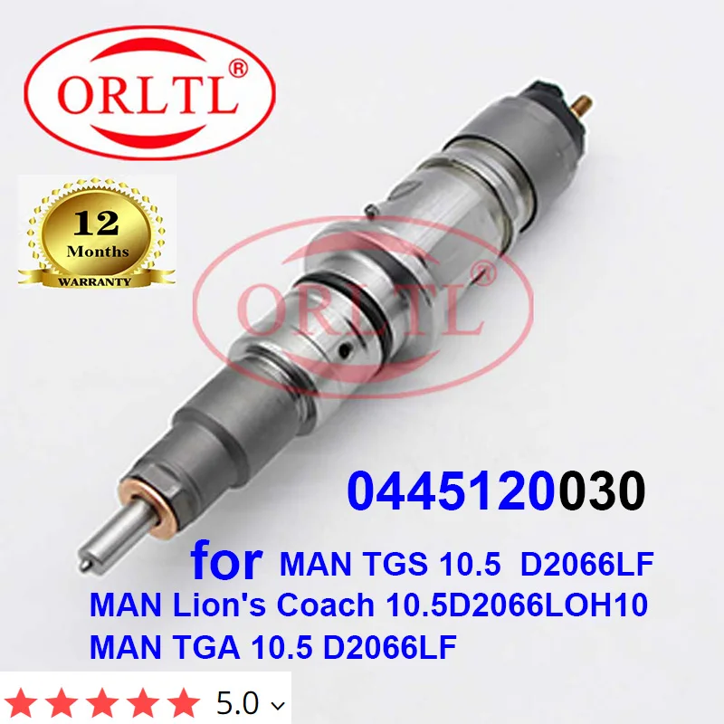 

ORLTL 0 445 120 030 New Diesel Fuel Injector 0445120030 for MAN 51101006032 51101006125 51101006035 51101006048 MAN Lion's Coach