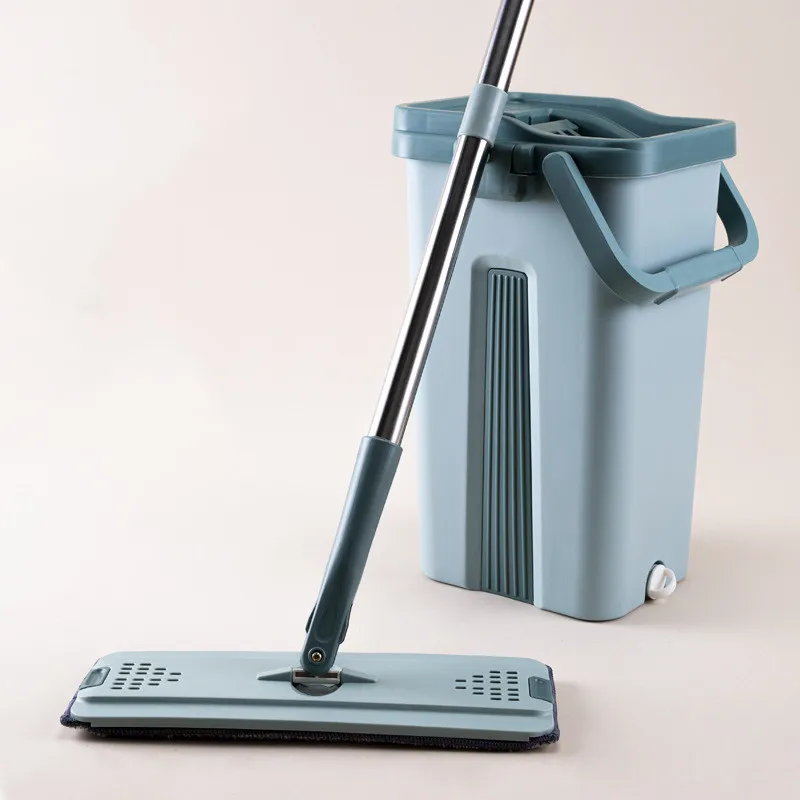 

Mop and Bucket Set Floor Washer Flat Lazy Magic Rotary Washing Dust Cleaning Product Household Cleaning Window for Water Machine