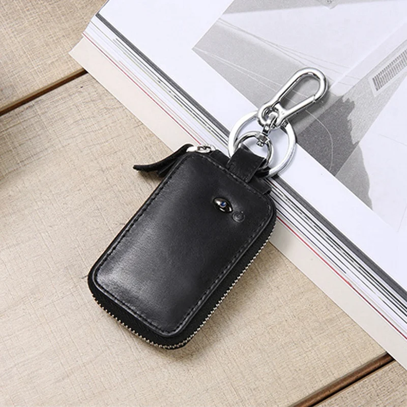Кожаный Bluetooth Анти-потеря брелок Gps смарт-чехол для ключей многофункциональный чехол-Органайзер