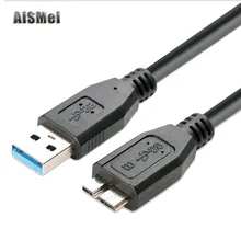 AiSMei USB 3,0 кабель высокоскоростной USB type A Micro B кабель синхронизации данных код для внешнего жесткого диска HDD samsung S5 Note 3