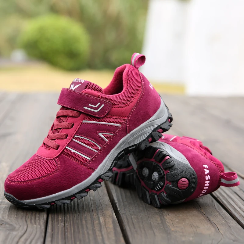 Men Hiking Shoes Mountain-Boots Climbing Sport Waterproof Women Outdoor-Mans Lover Lace-Up