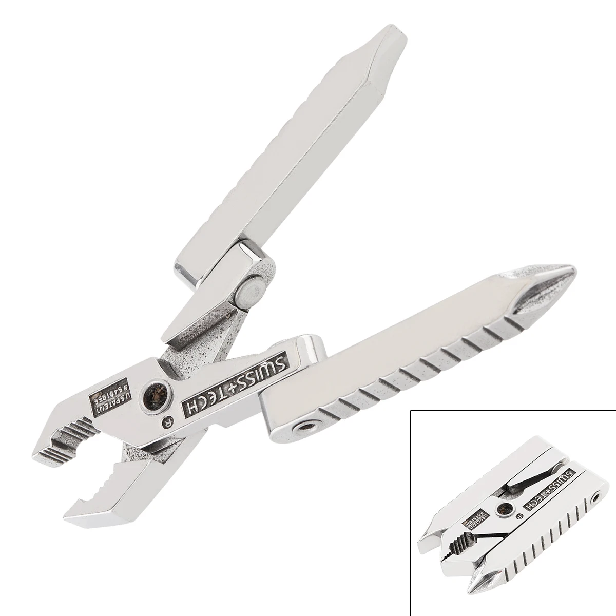

Universal Multifunction Multitool Mini Pliers Keychain Tool Stainless Steel Foldable Pliers with Straight Cross Screwdriver
