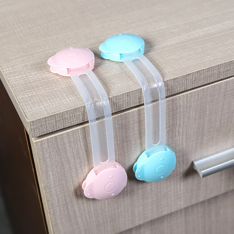 10pcs Child Safety Cabinet Lock Baby Proof Security Protector Drawer Door Cabinet Lock Plastic Protection Kids Safety Door Lock