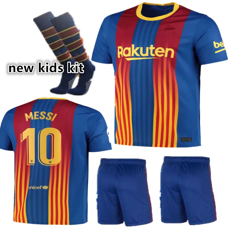 COUTINHO nuevo kit para niños camisa 20 21 DE calidad superior BarcelonaES camisa MESSI GRIEZMANN DE JONG PIQUE O Camisa infantil DEMBELE ANSU FATI