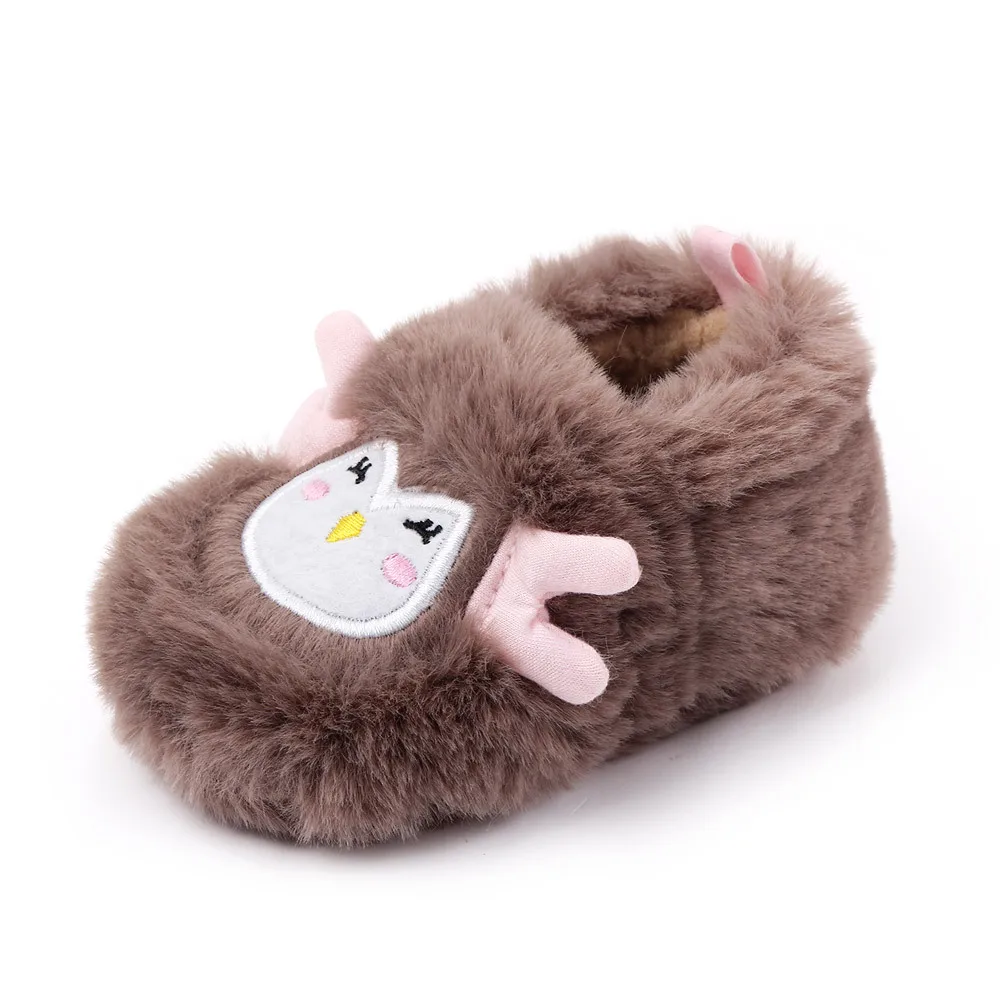 Lovely Warm Design Baby Girls Boys Toddler First Walkers Shoes Soft Slippers Cute Winter Non-Slip |
