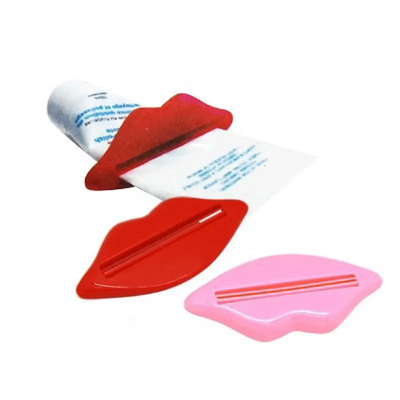 

2Pcs Mouth Lip Shape Toothpaste Squeezers Toothpaste Dispenser Press Tool Home Bathroom Accessories Set