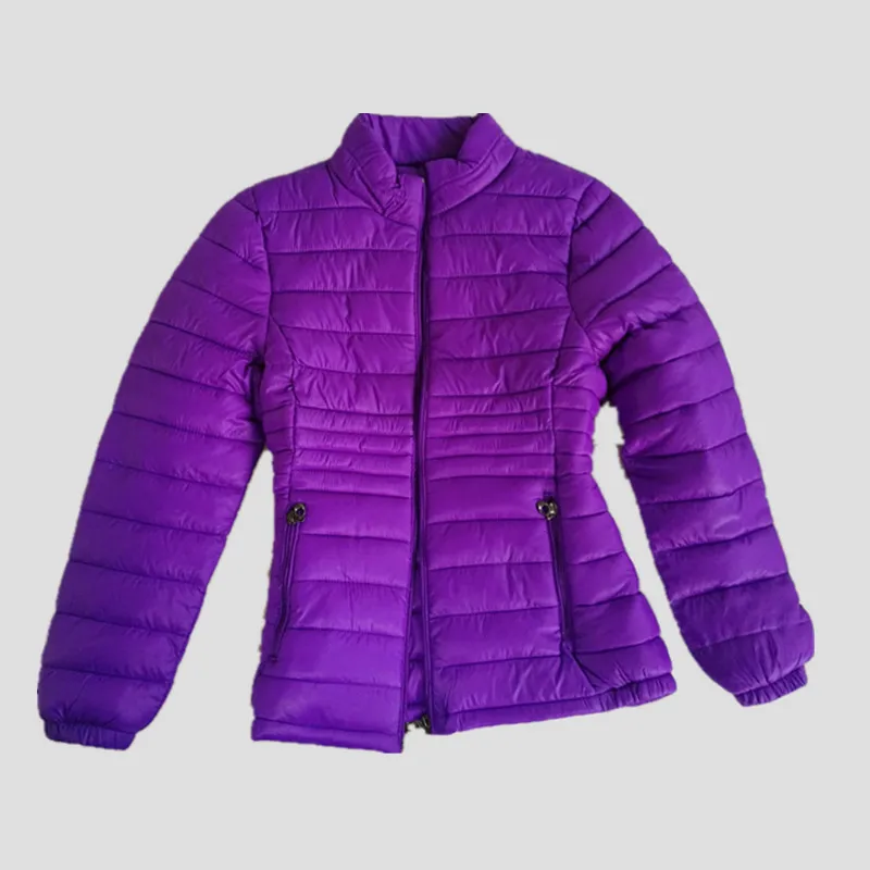 Autumn& Winter Elderly People down Jacket Cotton-padded Clothes Women's Short Korean-style Cotton-padded Clothes Slim Fit Stand
