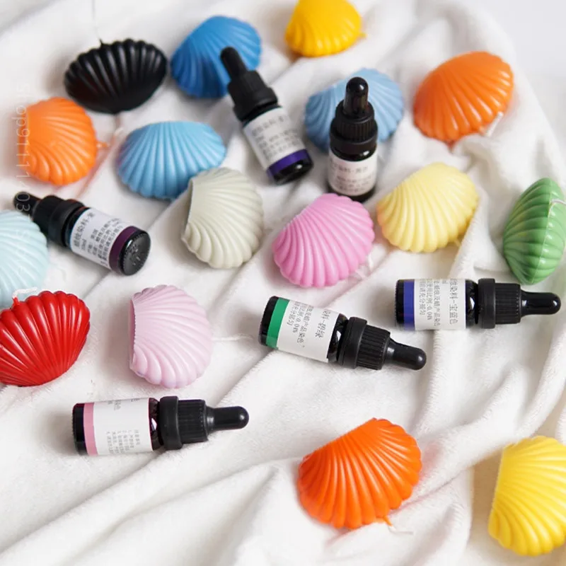 10ML Morandi Color Soy Wax Ice Flower Dye Resin Pigment Liquid Concentrated Colorant for DIY Candle Making Soap Coloring Pigment