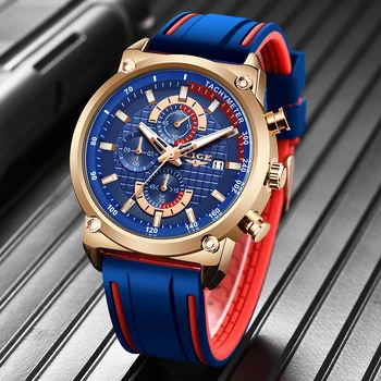 

LIGE New Mens Watches Top Luxury Brand Men Unique Sports Watch Men's Quartz Date Clock Waterproof Wrist Watch Relogio Masculino