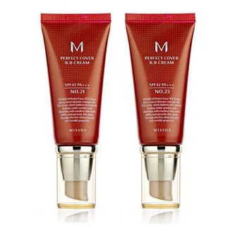 

Missha M Perfect Cover BB Cream #21 Or #23 SPF42 Pa+++ 50Ml Korean Cosmetics Makeup Base CC Creams Whitening Original Package