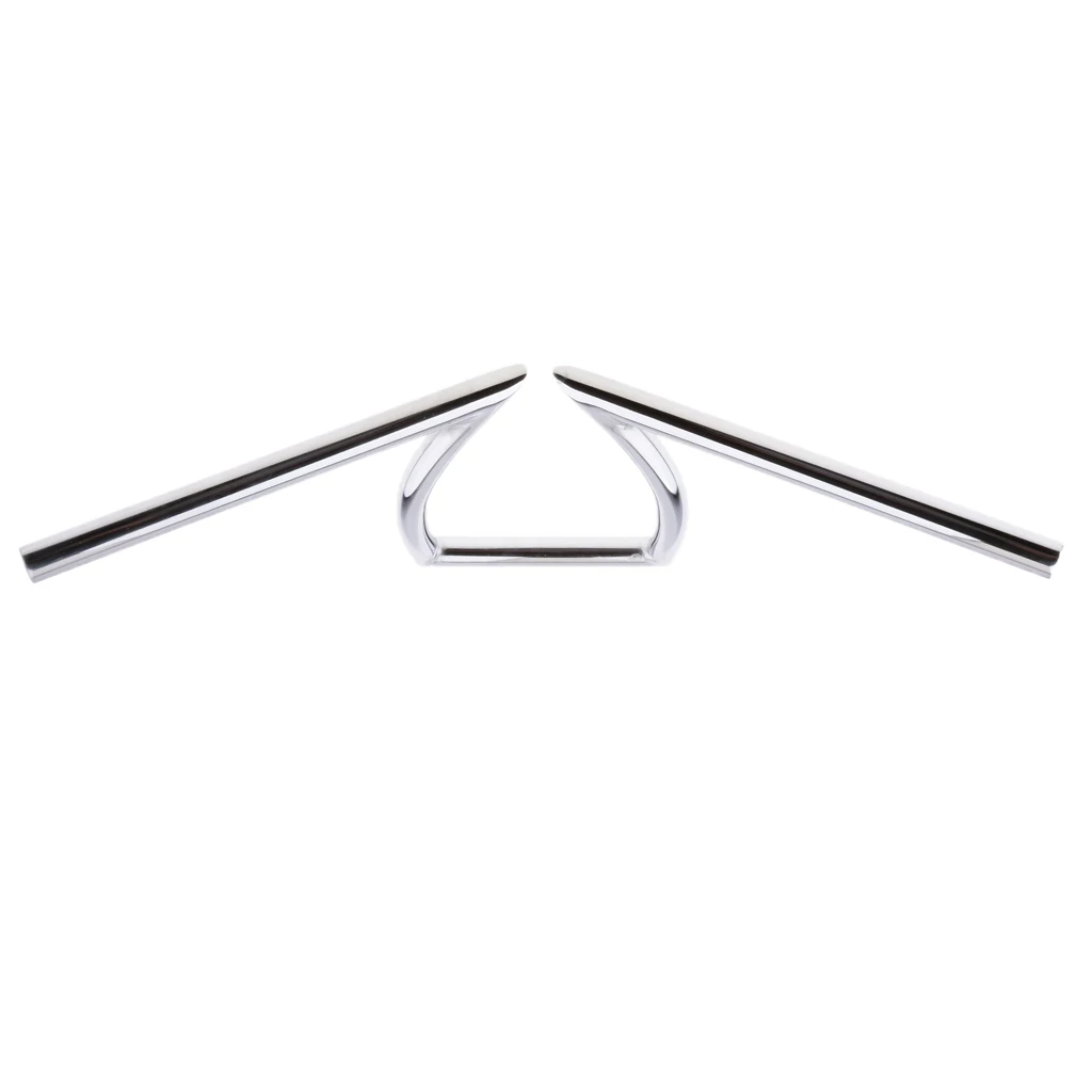 Z-Bars стильные мотоциклетные ручки для Harley Dyna Sportster для Harley Honda Yamaha Suzuki Kawasaki - Цвет: Chrome 22mm