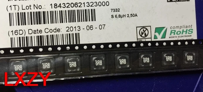 Бесплатная доставка набор из 10 шт./лот 7447789006 WE-PD-7332 6.8UH 2.75A 7 3*7 3*3 2 мм (ширина) E