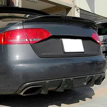 A4 B8 Sedan Modified Caractere Style Carbon Fiber Rear Luggage Compartment Spoiler Car Wing for Audi 2009 2010 2011 2012