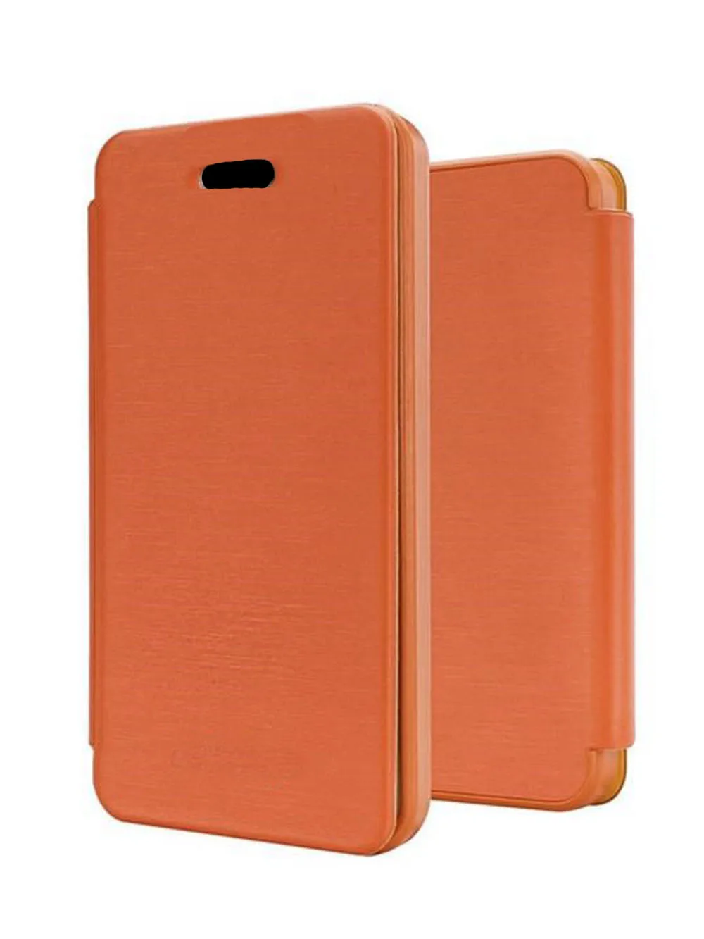 Пластиковый чехол - книжка Flip Cover Apple iPhone 5/5s/5se рыжий | Мобильные телефоны и