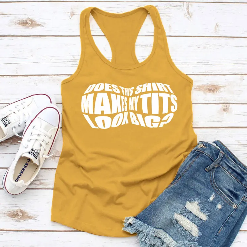  Top Heavy - Big Boobs Large Chest Humorous Gym Workout Tank Top  : Clothing, Shoes & Jewelry